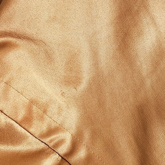 Paris Blues Copper Metallic Shimmer Cropped Jacket 3/4 Sleeve Button Front Large - Picture 11 of 12